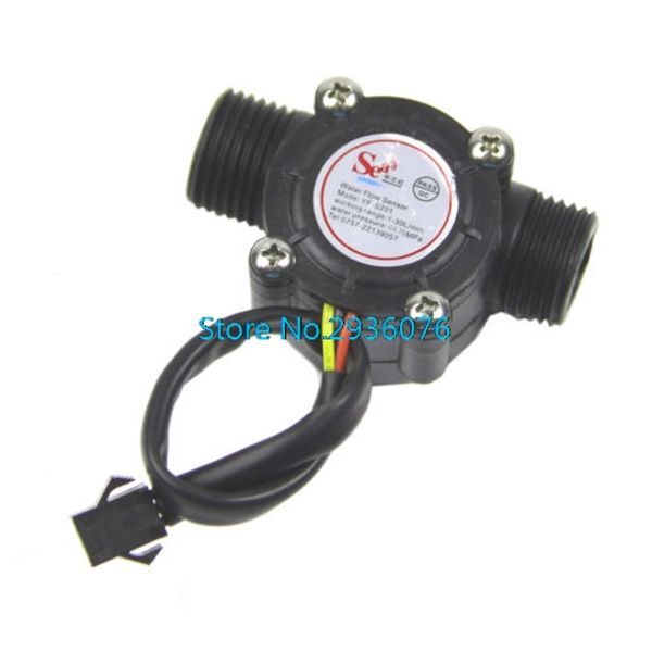 

ootdty 2017 water flow sensor flowmeter hall flow sensor water control 1-30l/min 2.0mpa mar18_15