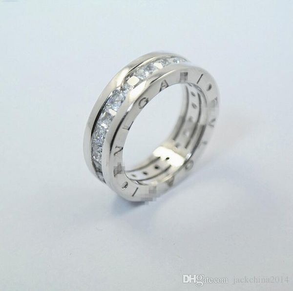 

роскошные ювелирные изделия real 925 sterling silver princess cut белый топаз cz алмазный вечность письмо кольцо женщины обручальное кольцо, Slivery;golden