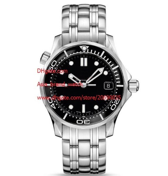 

завод поставщик 42 мм автоматические механические наручные часы 212.30.36.20.01.002 коаксиальный стальной черный циферблат керамический безе, Slivery;brown