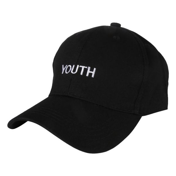 

white black letters baseball cap new boys and girls suitable to wear shade adjustable, Blue;gray