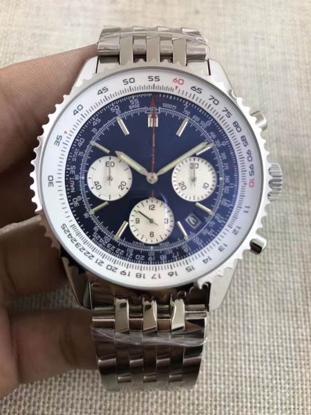 

Leather Chronograph 1884 Japanese Quartz Mens Luxury Designer Stainless Steel Watch Sports mens Stopwatch Watches Automatic Wristwatches