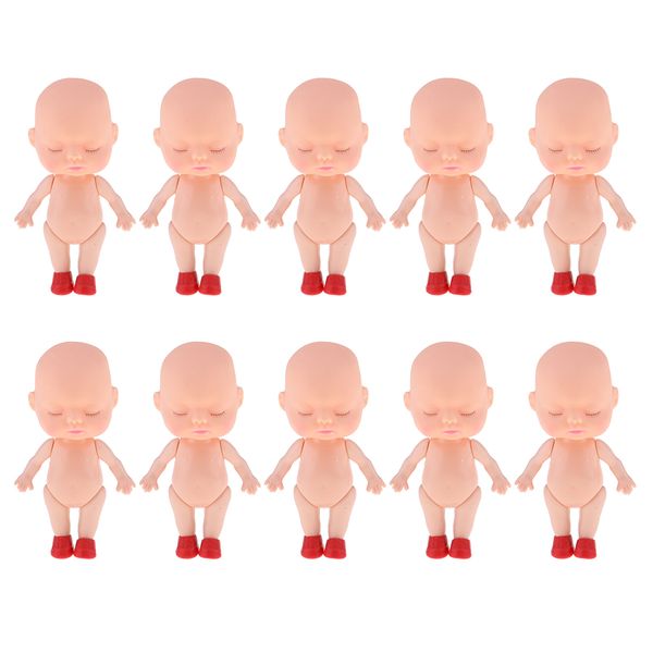 

10pcs sleeping newborn baby dolls 3 inch mini doll toy gift for boys girls
