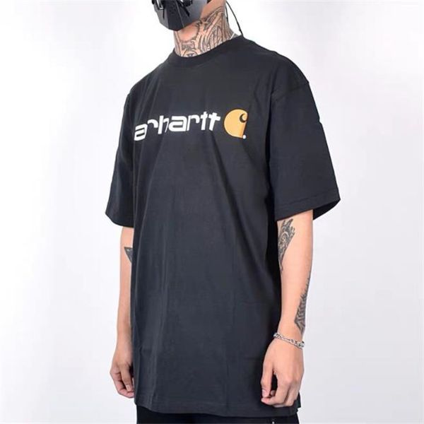 

Hot CAR HARTT Designer Mens Tshirts Summer Crew Neck Short Sleeve Couples Tops Fashion Homme Tees