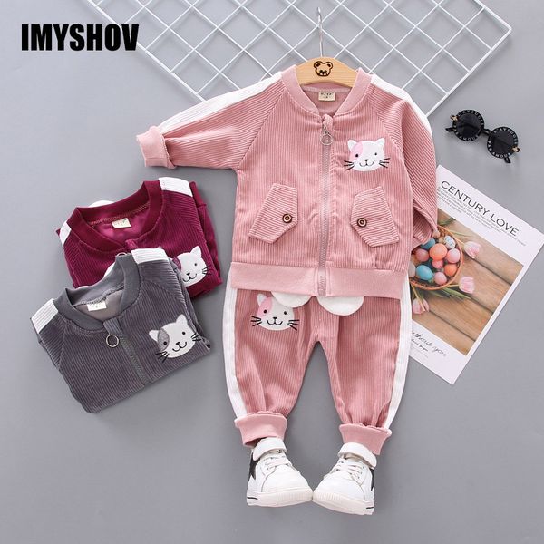 

малыш baby girl одежда весна маленькие девочки бутик наряды детская одежда для детей 2 шт наборы топ + брюки спортивный спортивный костюм, White