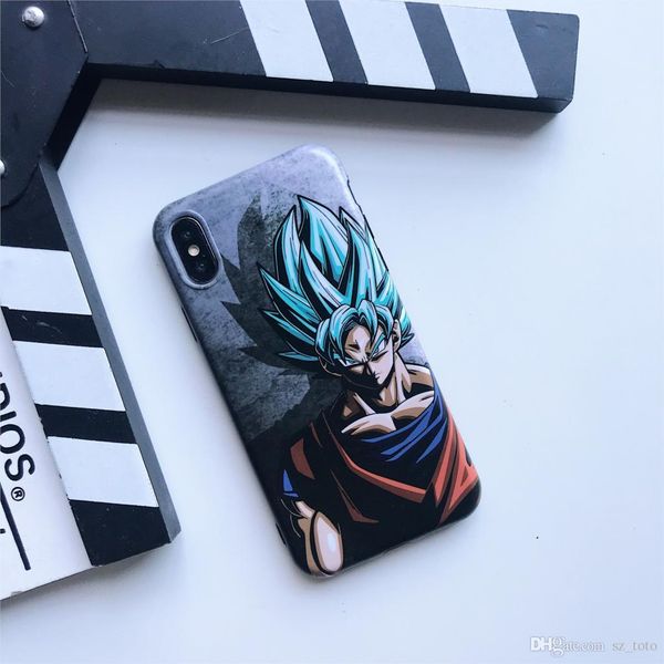 

Mytoto Super Japan Мультяшный Dragon Ball GoKu Синий Розовый Чехол для телефона для iPhone 6 6s 7 8 Plus X X