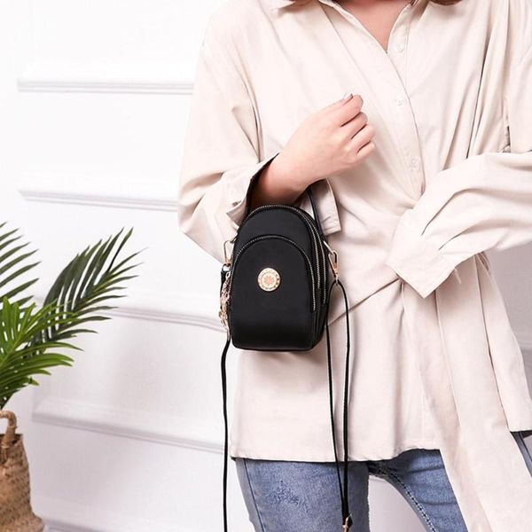

малый crossbody messenger сумки женщины мобильный телефон сумка кошелек сумка