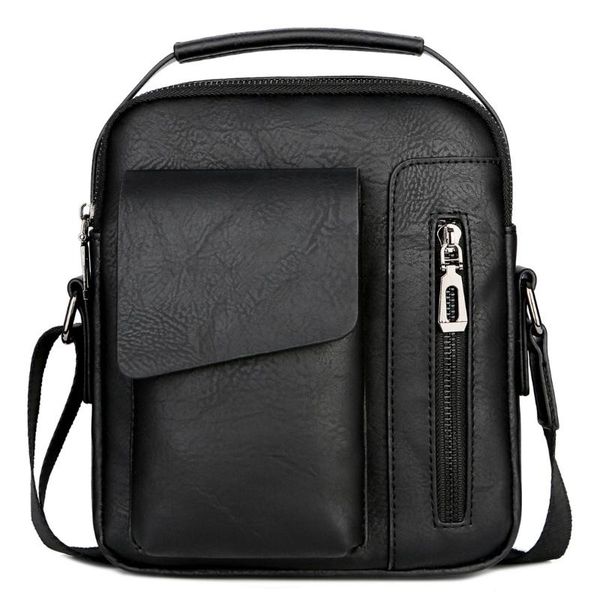 

men's single shoulder bag multi-function oblique hanging bag leisure vertical satchel business leisure men's