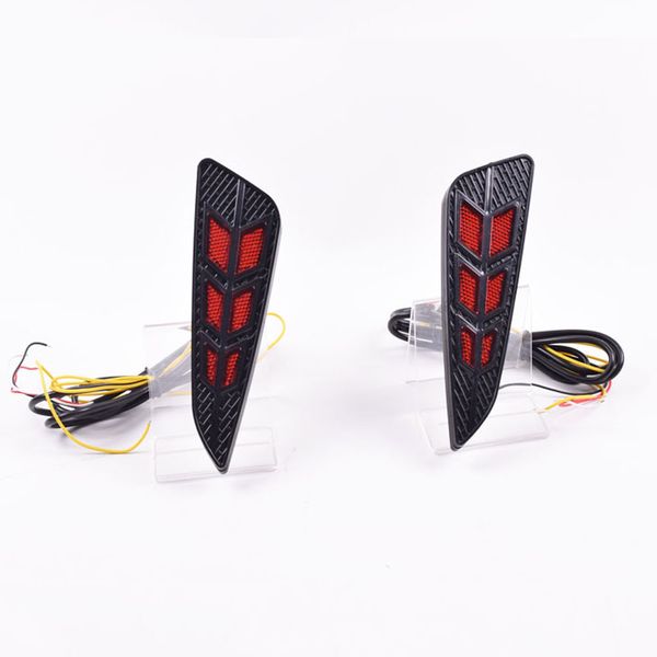 

ecahayaku 1 pair for chr c-hr 2017-2020 led drl daytime running lights rear bumper brake taillight warning light dc12v