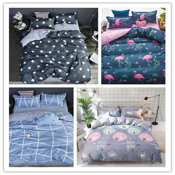 

classic bedding set bed sheet quilt cover pillowcase family set comfortable breathable bed linen  king super king