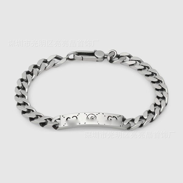 

2020 новые люди стерлинг серебряная цепочка браслет, Black