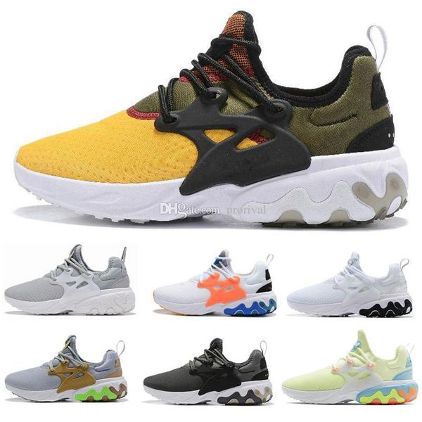 

2019 new react presto beams men women running shoes dharma triple black breakfast teal tint mens trainer breathable sports sneakers runne