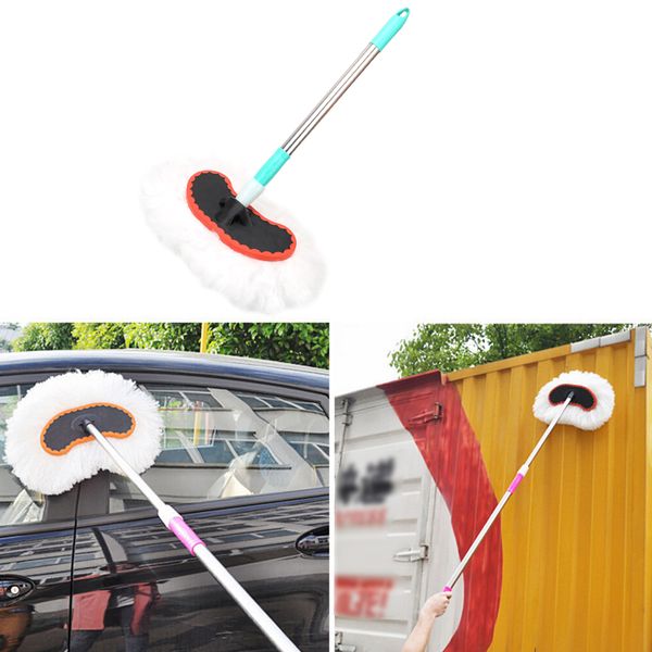 

leepee adjustable wiping mop automobiles brushes cleaning tool supplies soft milk silk mop car wash brush