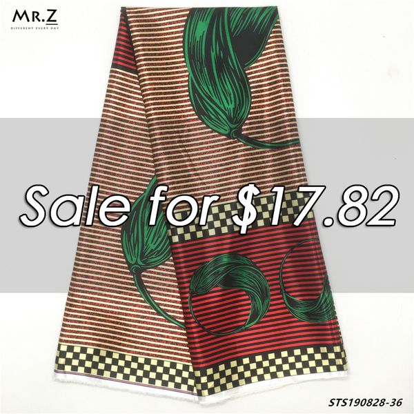 2019 Mr Z 2019 Imitated Silk Fabric African Print Fabric Nigerian