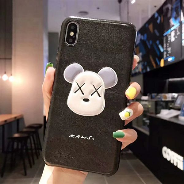 

one piece luxury phone case for iphone 6s 7 8p x xs xr fashion 3d cartoon bear designer phone case back cover