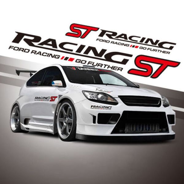 

fashion st racing car stickers waist line door vinyl decal reflective 50*8cm