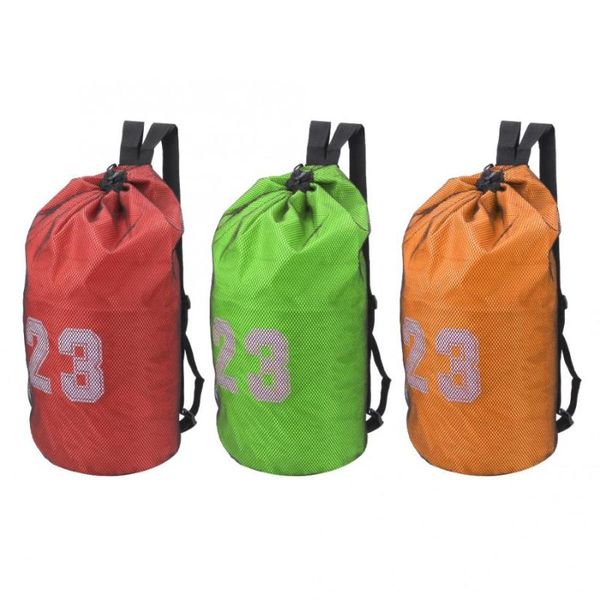 

basketball football training bag net cover sport drawstring bag gym workout fitness training backpack sports shoulder