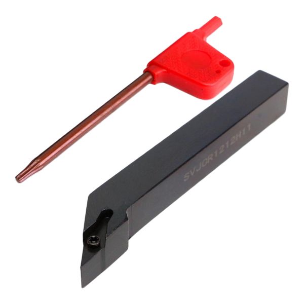 

12x100mm lathe turning cutting держатель + винт зажима инструмента для svjcr1212h11