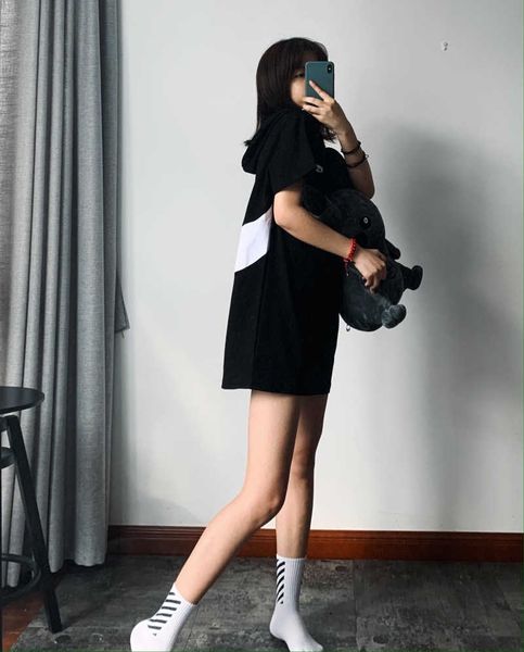 

fashion summer womens designer dresses luxury 2020 new women printed shirt dresses casual brand l0g0 skirt 3 colors size -2xl 33, Black;pink