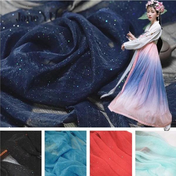 

brocade wrinkle bronze fantasy gold multi-color optional chiffon fabrics han dress shirt fabrics, Black;white