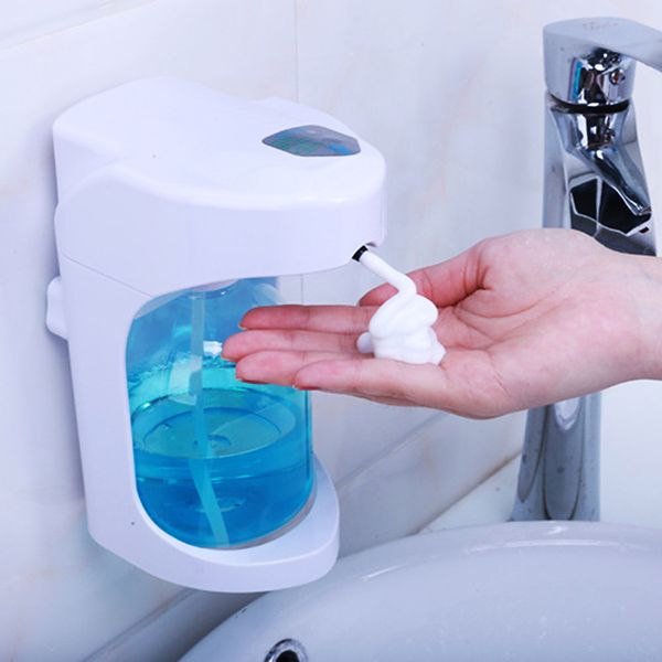 

outdoor gadgets 500 ml automatic foam soap dispenser wall-mounted smart sensor touchless bathroom kitchen dispensers