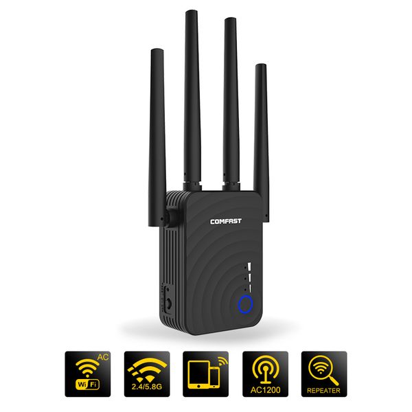 

cf-wr754ac dual band 1200mbps wifi ac wifi router ac1200 5ghz long range extender with 4 external antennas