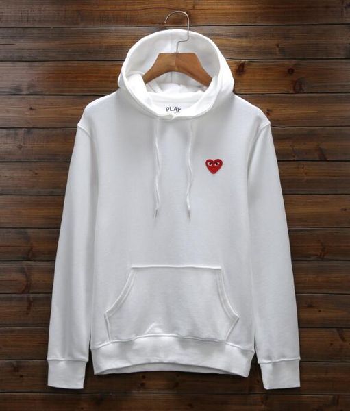 

2018 tide brand play hoodie weat hirt loo e red heart embroidery character hooded hip hop men women hooded weater weater hirtmen and wome