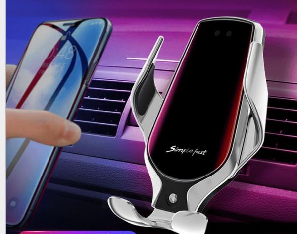 

magic clip r3 car wireless charging mobile phone holder full auto induction black technology navigation clip holder