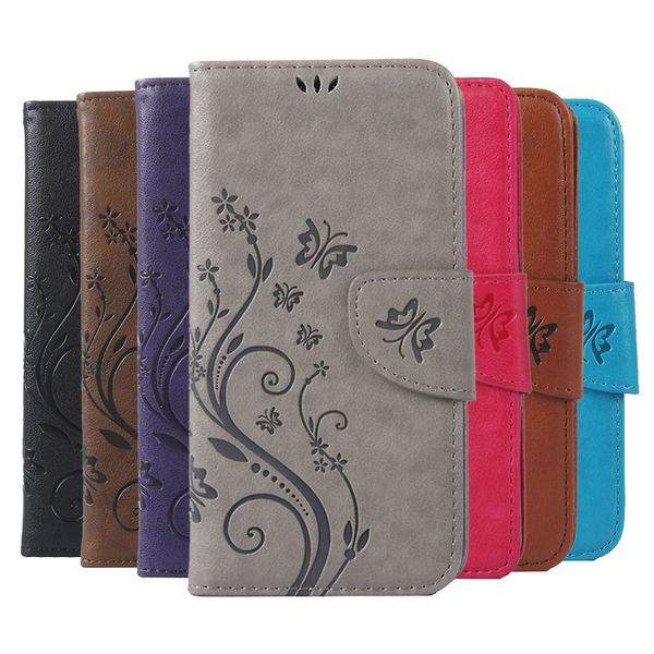 

print butterfly flower leather flip book wallet cell phone case for lenovo a536 a319 s90 s850 p70 soft cover case