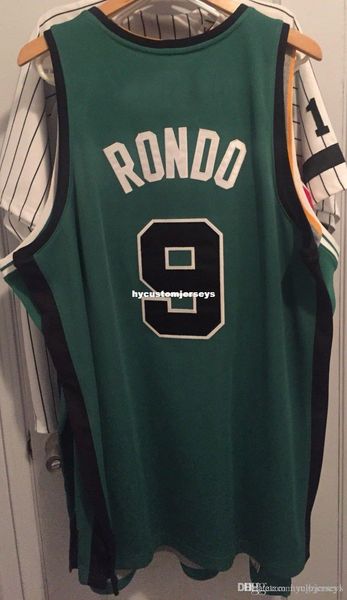 

wholesale rajon rondo #9 jersey black green ad pierce t-shirt vest stitched basketball jerseys ncaa, Black;blue