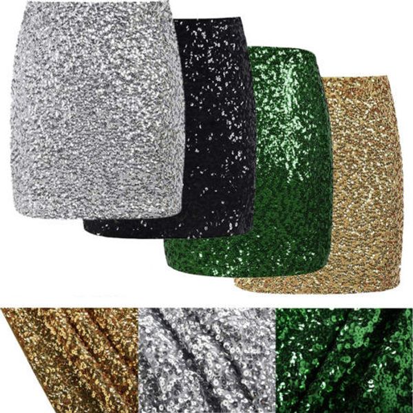 

women lady sequin mini skirt strappy bodycon ladies mini skirt party clubwear lady pencil skirts clothing, Black