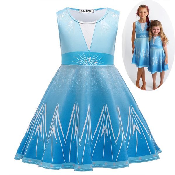 

baby kids clothing girl's dresses toddler girl summer printing sleeveless princess dress cotton blends 4 colors 1pcs drop shipping, Red;yellow