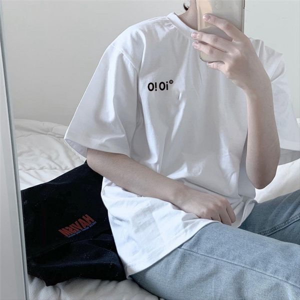 

cotton white t-shirt women's short emulsion body lotion sleeve 2020 fashion loose western style body lotion student half sleeve top