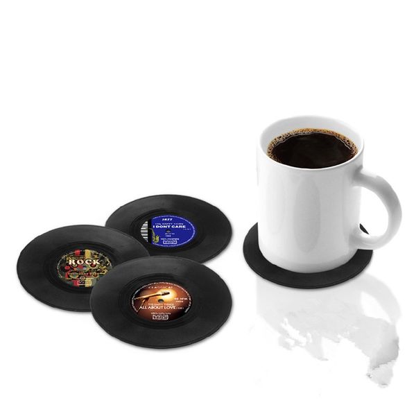 

black rubber circular type cushion cd antiskid insulation pad 4pcs