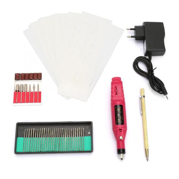 

60w mini electric grinder engraver pen 3000-20000rpm stepless speed diy craft jewelry metal wood engraving tool kit