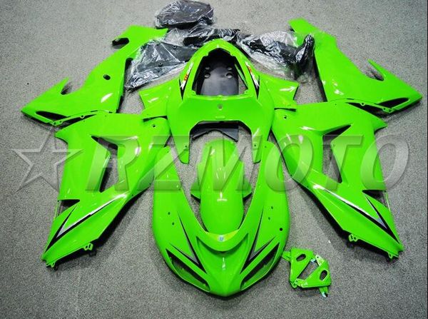 

4gifts new abs motorcycle fairings kit fit for kawasaki ninja zx-10r zx10r 2006 2007 06 07 10r bright green