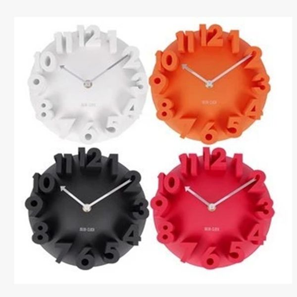 

3d digital clock creative convex fashion wall clock personality relief living room home decoration
