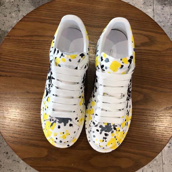 

07sneaker webbing classic leather men's shoes women's shoes multicolor lace comfortable casual belt shoe box size 35-45