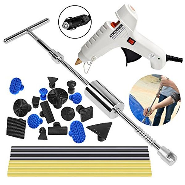 

tool t diy 25 hail pcs removal repair new glue dent auto hammer with slide pdr paintless remover puller kit super tabs and