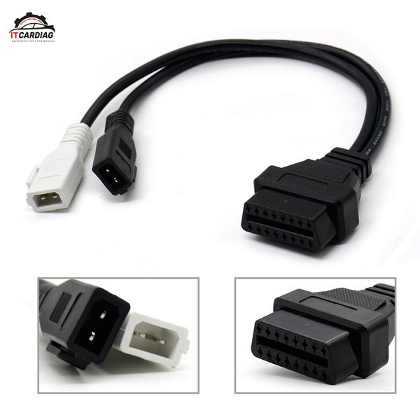

obd2 cable 2p+2p to 16pin vag adapter for au-di 2x2 obd1 obd2 car diagnostic cable 2p+2p to 16pin female connector
