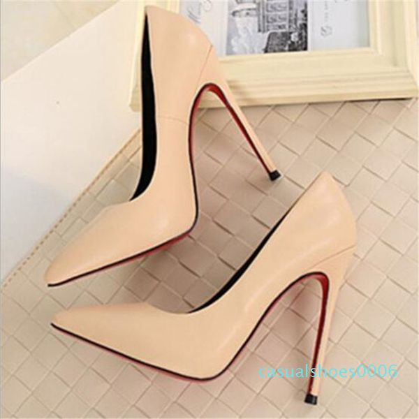 

drop ship woman high heels pumps 11cm tacones pointed toe stilettos talon femme ladies wedding shoes black heels c06