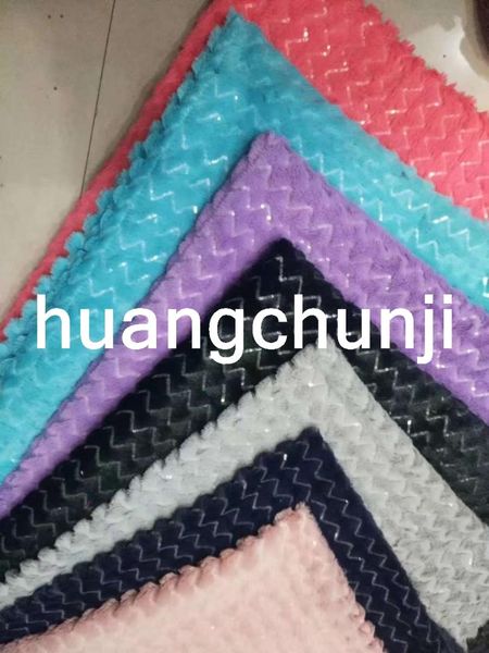

2019 new plush embroidered clothing scarves shoes cushions home textile fabric faux fur fabric 160*180cm/pcs, Black;white