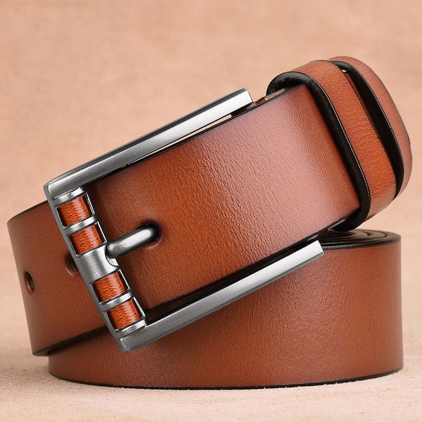 

2019 genuine leather belt men luxury designer belts new fashion strap male jeans for man cowboy vintage brown belt, Black;brown