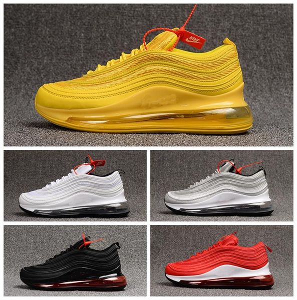 

мужская обувь для женщин подушка спортивная обувь желтый черный красный белый серый дизайнер спортивные кроссовки размер 5.5-11, Black