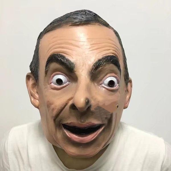

хэллоуин dectrated suppies известный человек mr.bean / путин костюм маска хэллоуин latex маскарад карнавал маска