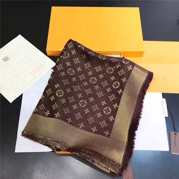 

fashion women scarf designers gold thread scarf 140x140cm warm soft fashion shawl printing scarves 13 color 352, Blue;gray