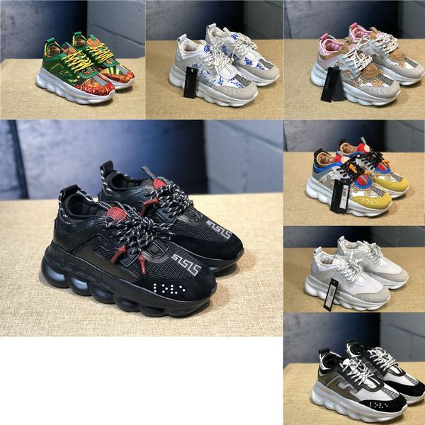 

2019 новые кожаные повседневные туфли Chain Reaction кроссовки дизайнер кроссовки мужски