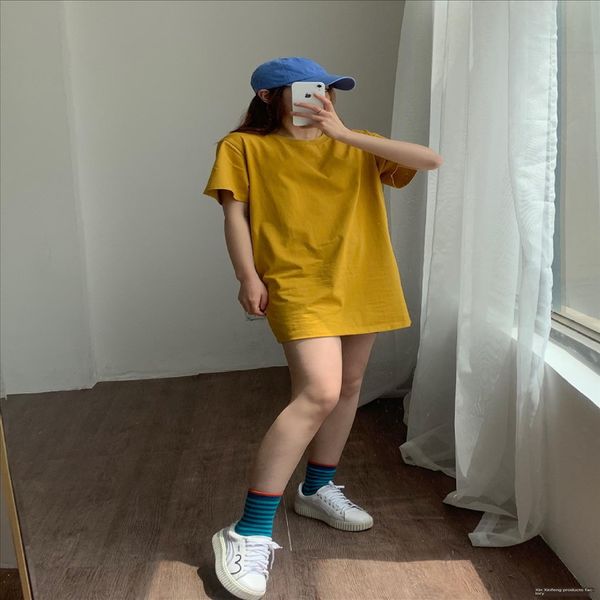 

versatile 0507 ~ loose chest basic shirt shirt small couple embroidery style short sleeve sports c3, White