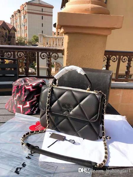 

Новый лист металла Ручка Turbot плед Раскладушка цепи сумка Lady Один из натуральной кожи сумки на ремне сумки дизайнер сумки на ремне