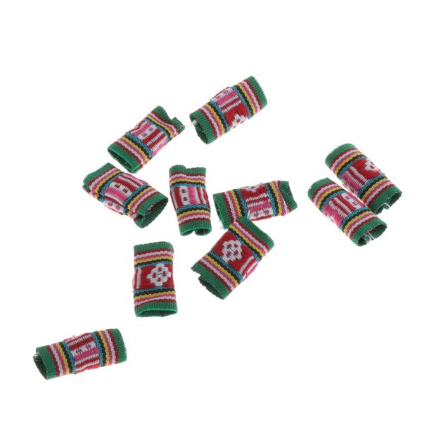 

10x трикотажные ткани волос dreadlock бисер трубы для diy кос подвески