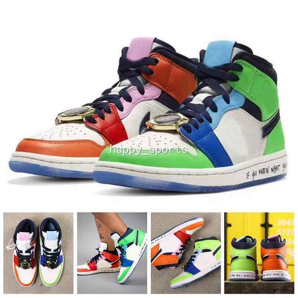 

2020 new melody ehsani x wmns 1s 1 watch men basketball shoes mid fearless banned bred toe union women mens trainers sports sneakers